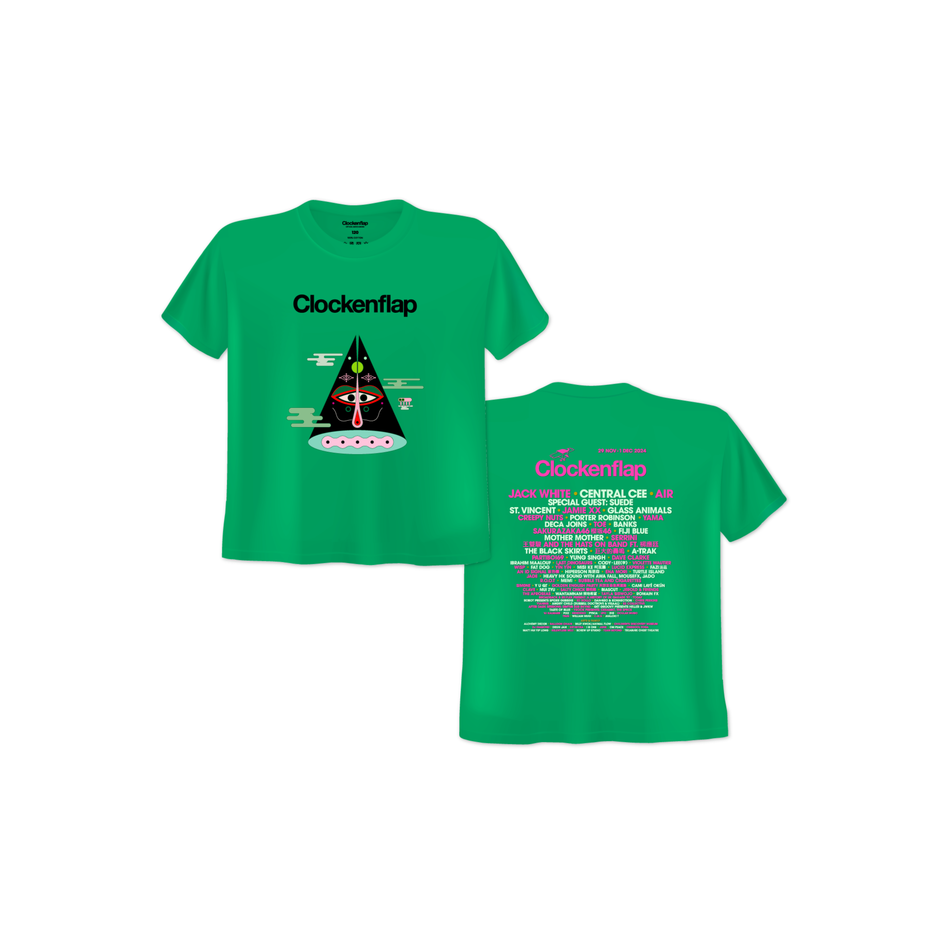 2024 Clockenflap Kids Graphic Lineup Tee – The Mountain